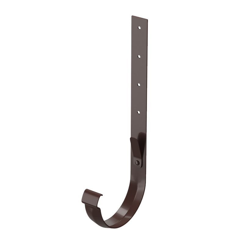 Кронштейн желоба Docke LUX D141 RAL8019 Шоколад 355 мм