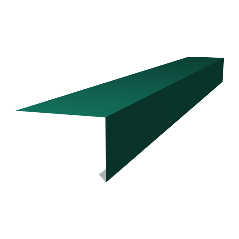 Карнизная планка PE 0,4 мм RAL6005 2000 мм