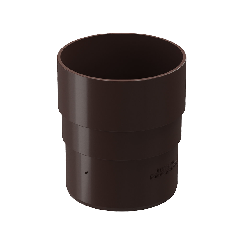 Муфта трубы соединительная Docke STANDARD D80 Темно-коричневый RAL8019