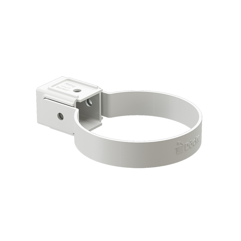 Хомут трубы универсальный Docke STANDARD D80 Белый RAL9003