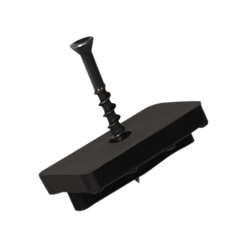 Клипса Вечное Дерево Стандарт пластик с саморезом Черный 50 шт.