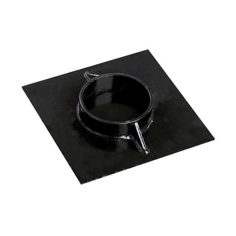 Оголовок сваи для откатных ворот грунт-эмаль 150x150х4 мм Ø57 со скидкой в Санкт-Петербурге