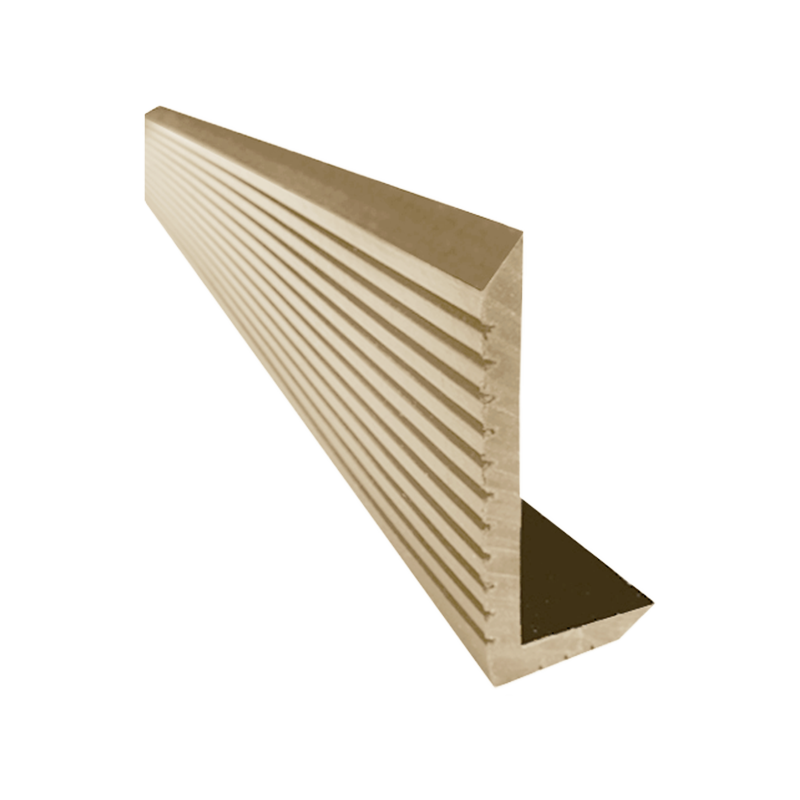 Профиль угловой Вечное Дерево SLIM/Стандарт ДПК мелкий вельвет Бамбук, 70x30 3000 мм