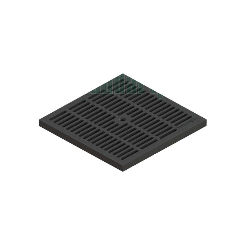 Решетка водоприемная ячеистая Basic пластиковая 280x280 мм 3380-Ч Standartpark Черный